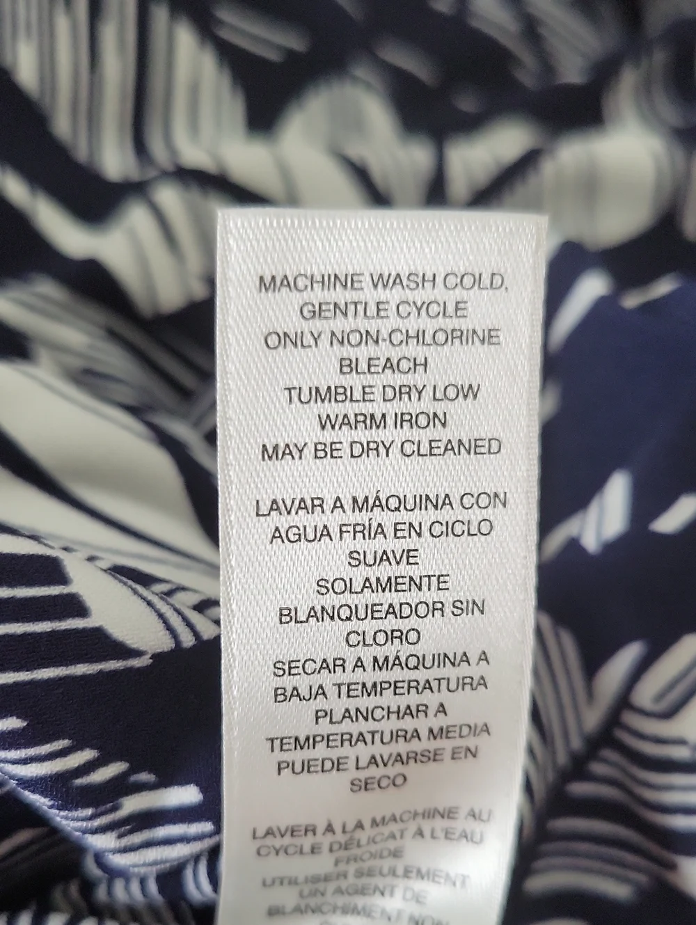 Weekends by Chico's Blue White Pull-on Skort Size Large